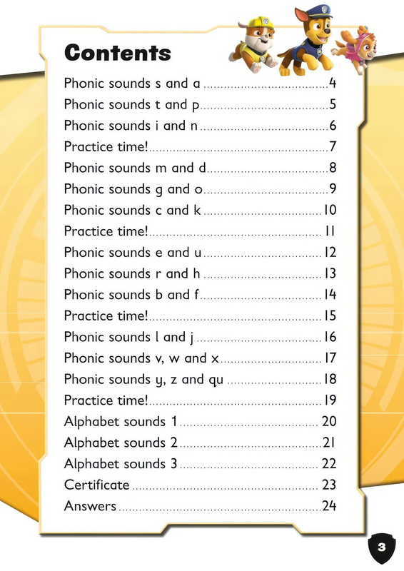 Product image: Paw patrol first phonics activity book, , medium-null