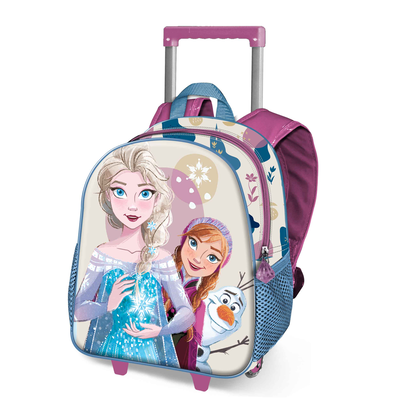 Frozen 2 junior trolley 3d snow, White Pink and Blue, medium