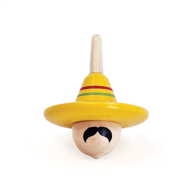 The mexican wooden spinning top