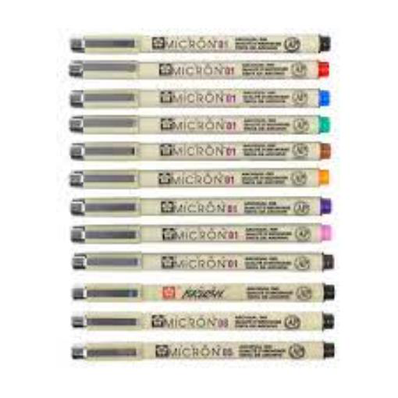 Sakura pigma micron fineliners - set of 9 colours, , medium image number null