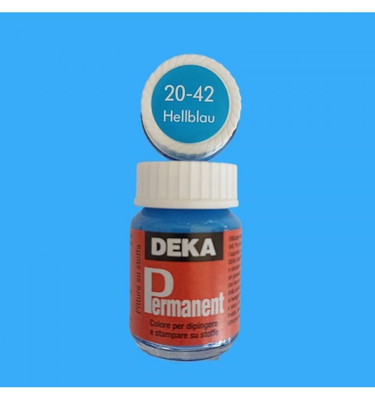 Deka permanent fabric paint 25 ml light blue 2042
