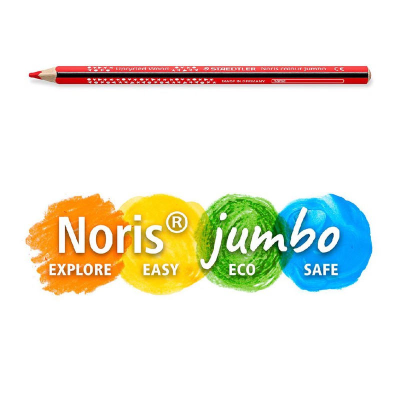 Product image: Staedtler 12 noris triangular coloured pencils jumbo, , medium-null