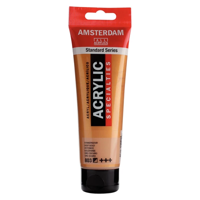 Standard Series acrylic tube 120 ml, 803 Deep Gold, medium