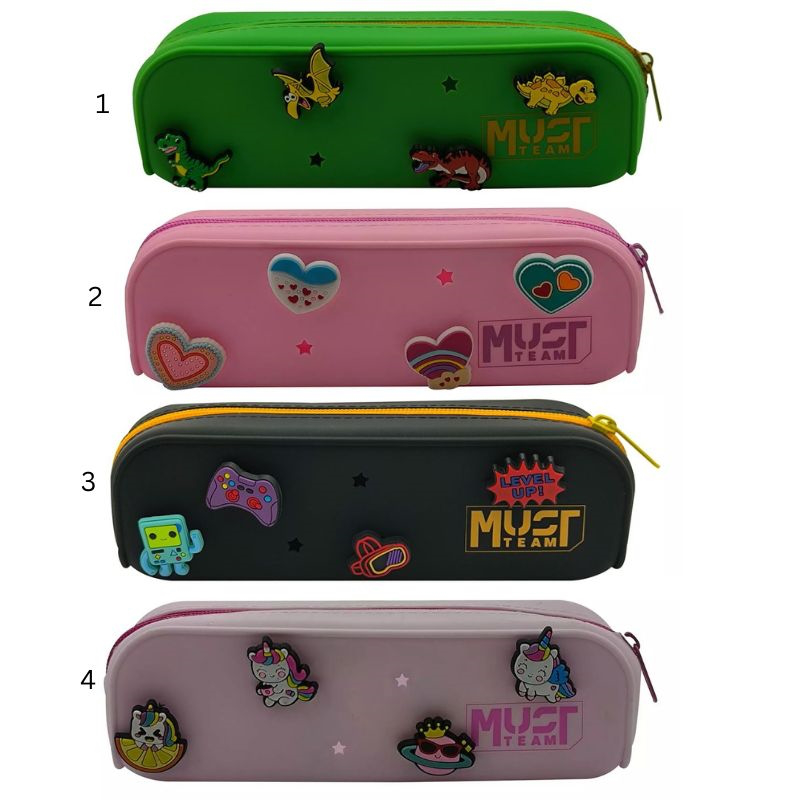 Must silicone pencil pouch charms 20x5x6 586139, , medium-null