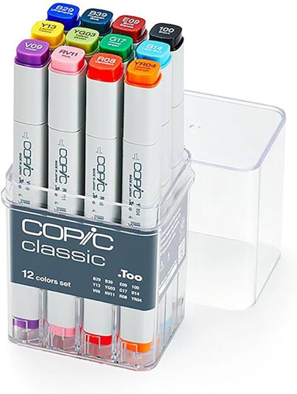 Copic classic marker set of 12 basic set 2007502 in acrylic box, , medium image number null