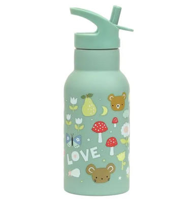 A little lovely company stainless steel drink bottle joy 350ml, , medium