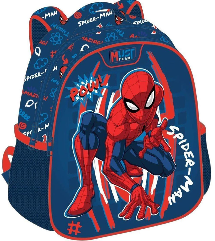 &Tau;&sigma;ά&nu;&tau;&alpha; &nu;&eta;&pi;&iota;&alpha;&gamma;&omega;&gamma;&epsilon;ί&omicron;&upsilon; kindergarten backpack 27*10*31 2 cases spiderman pow, , medium-null