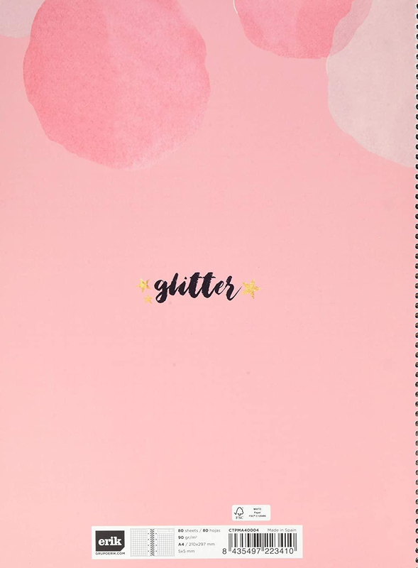 Erik grupo notebook a4, microperforated, glitter gold dreams-null