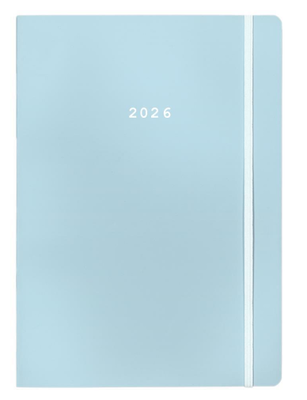 Diary flexi pastel 12x17 2026 next, Blue, medium