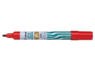 Pilot marker permanent fine red, , medium