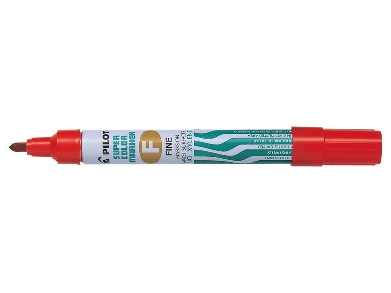 Pilot marker permanent fine red, , medium-null