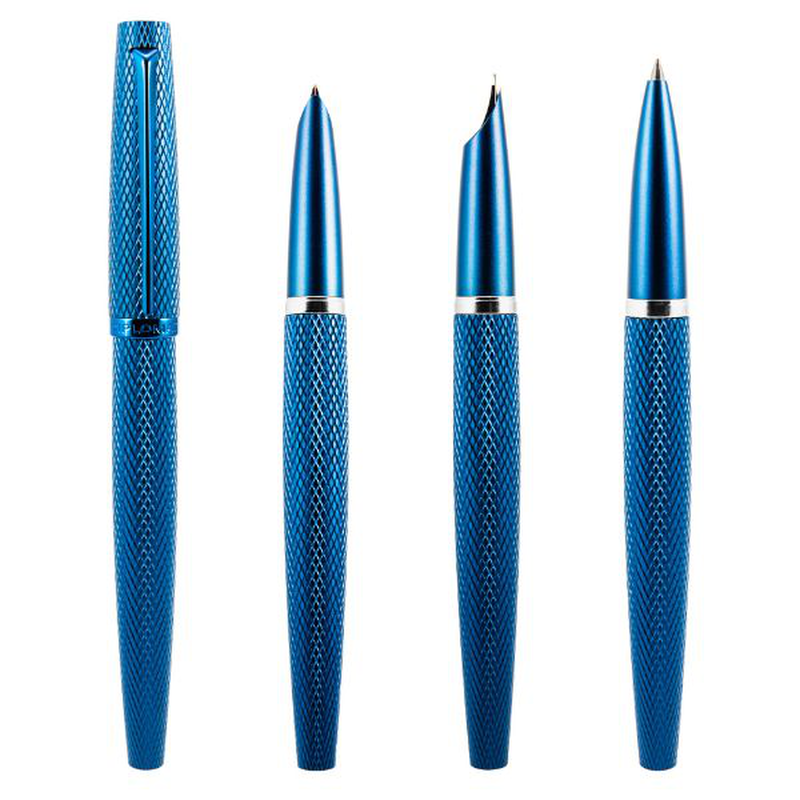 Diplomat rollerball viper blue guilloche, , medium-null