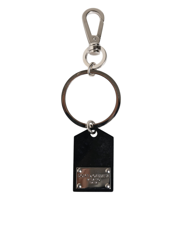 Black sint glass plaque dg logo metal platekeychain keyring-null