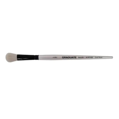 Daler-rowney graduate brush white goat oval wash 1/2in, , medium