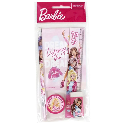 Gim barbie paints school notepad set, , medium