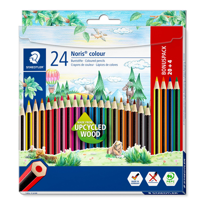 Staedtler noris coloured pencils 24 pieces, , medium