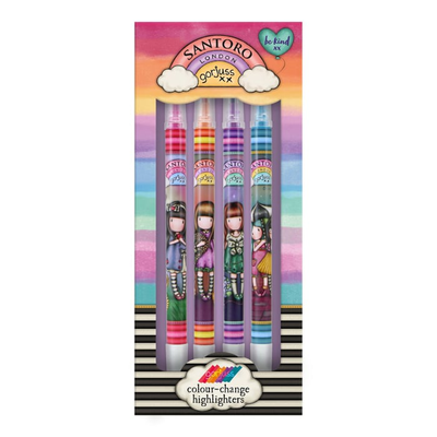 Gorjuss - colour change highlighter set - be kind, , medium