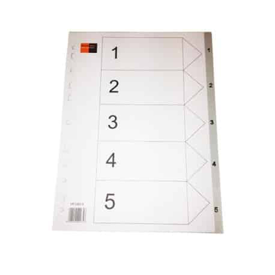 B/r pvc divider  a4 1-5 br00075, , medium