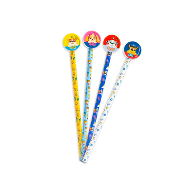 4 paw patrol pencils and toppers, , medium