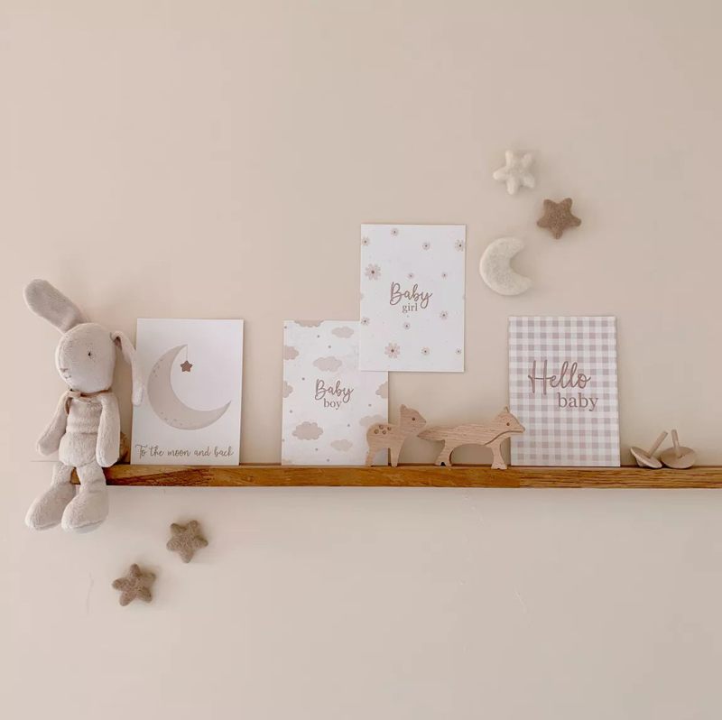 Baby girl postcard, , medium-null