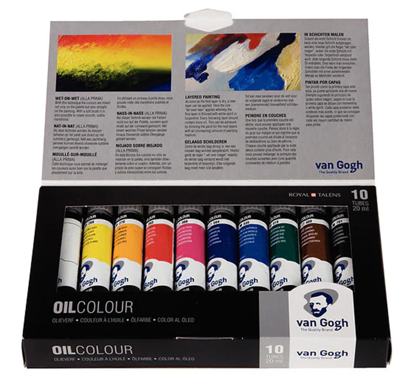 Van gogh oil colour basic set | 10 x 20 ml, , medium-null