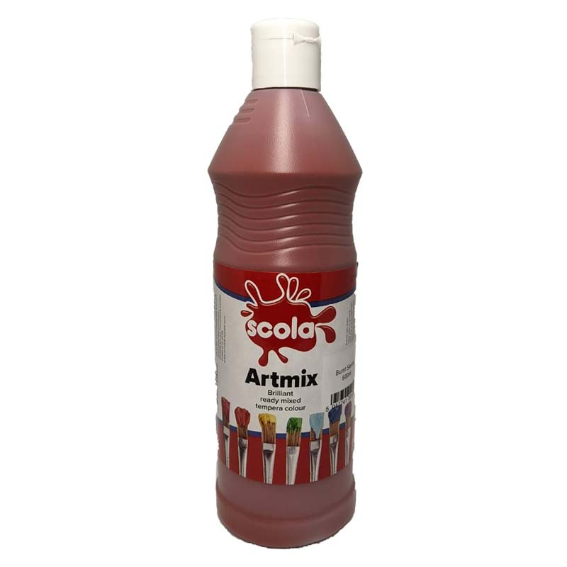 Artmix ready-mix paint 600ml - burnt sienna-null