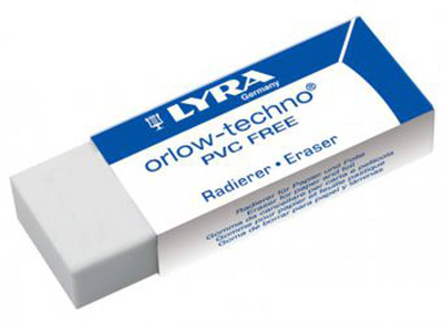 Lyra pvc free plastic eraser, , medium