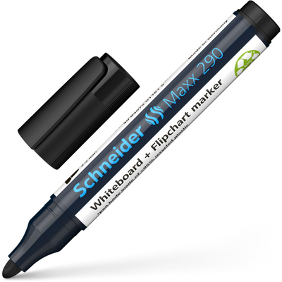 Whiteboard marker black maxx 290, Black, medium