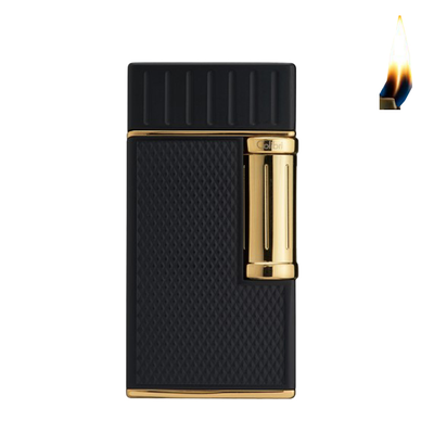 Colibri lighter julius black + gold, , medium