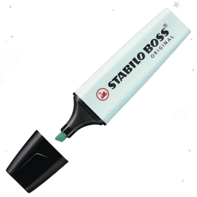 Stabilo boss highlighter μαρκαδορος υπογραμμισης, Pastel Blue, medium