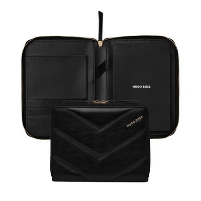 Hugo Boss conference folder zip a5 triga black, , medium