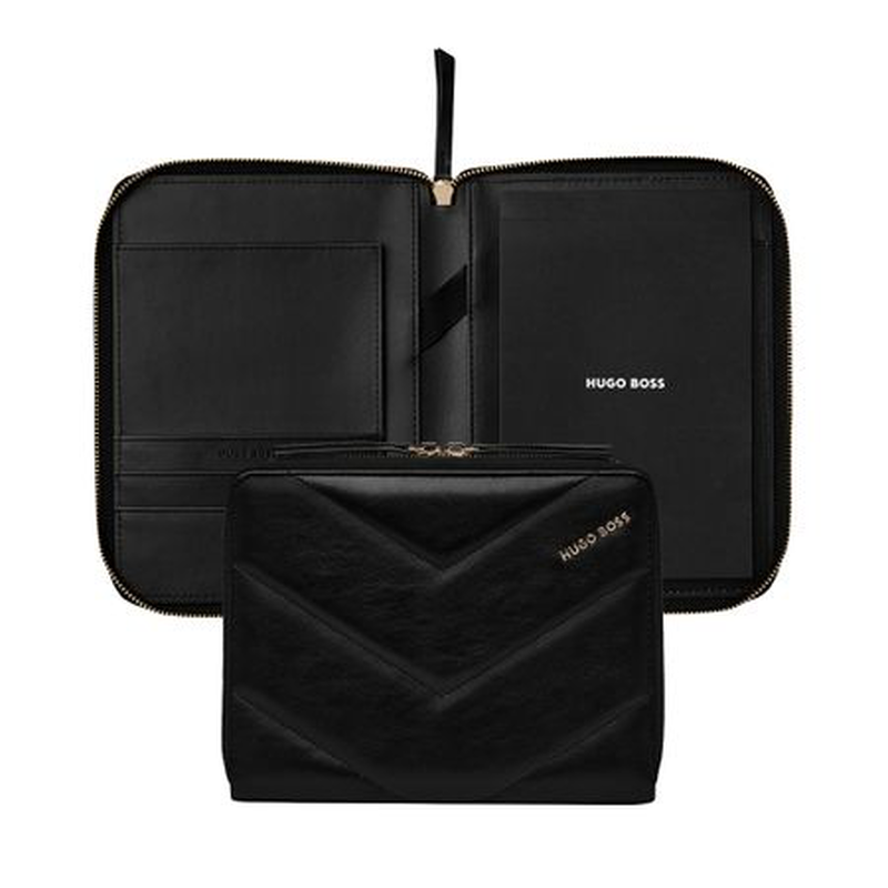 Hugo Boss conference folder zip a5 triga black, , medium-null