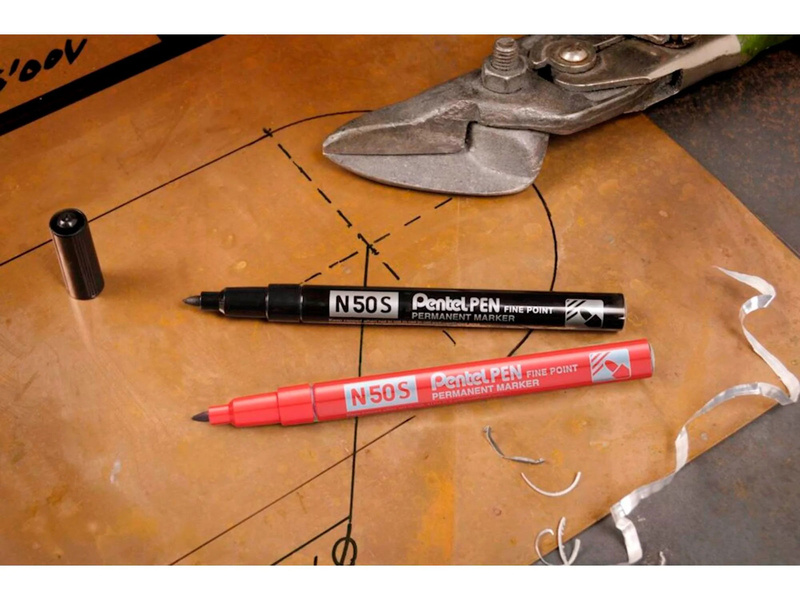 Pentools marker fine point tip permanent marker 1mm 4pcs, , medium image number null