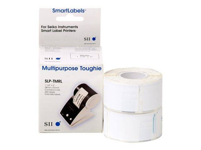 Seiko instruments slp-tmrl / multi-purpose labels / paper / permanent adhesive / white / 28 x 51 mm 440 label(s) (2 roll(s) x 220) / for smart label printer 620, , medium