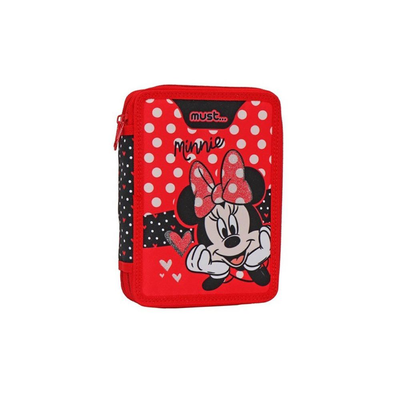 School pencil case filled must minnie, , medium