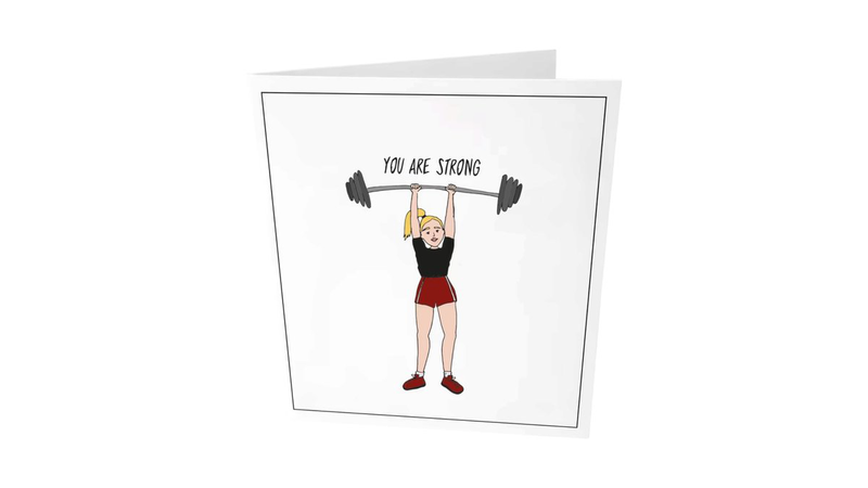 "you are strong"  greeting card, , medium-null