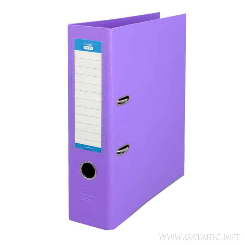 Tto box file a4 wide 8cm purple 409407, , medium-null