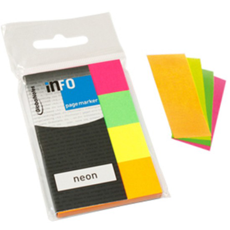 Info notes neon 4x20x50mm 4 x 50 sheets, , medium-null