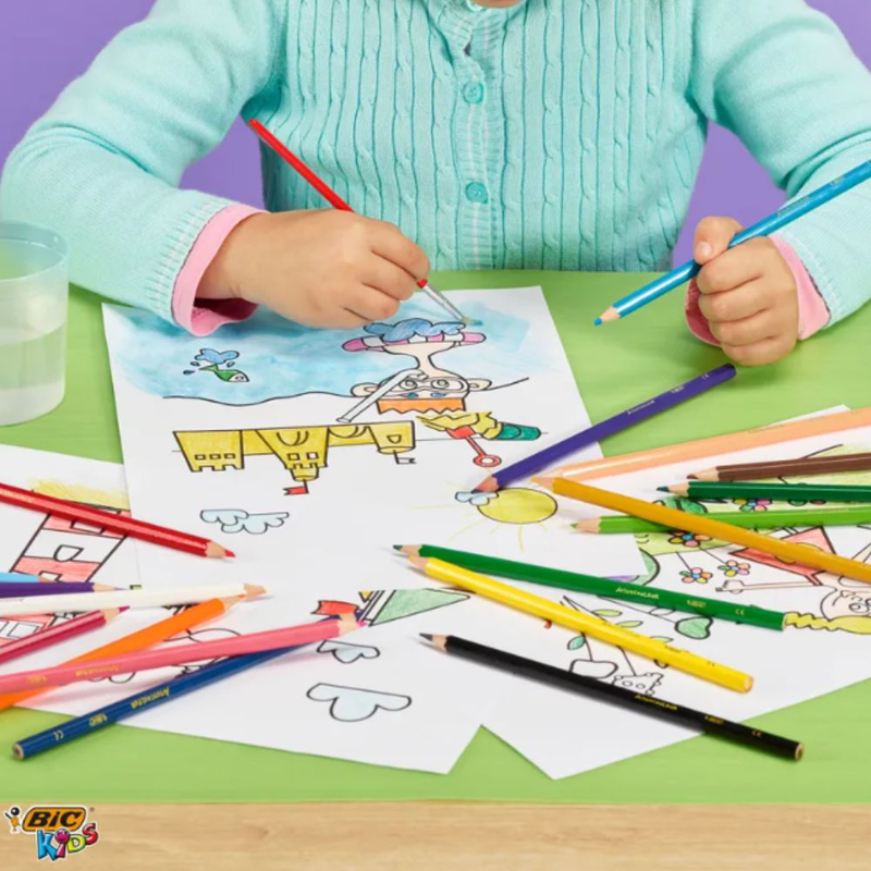 Product image: Bic watercolor pencils σετ 12 ξυλομπογιές διπλής χρήσης για κλασικό & ακουαρέλας εφέ, , medium-null