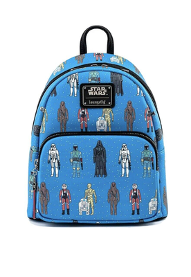 Loungefly: star wars - action figures aop mini backpack, , medium