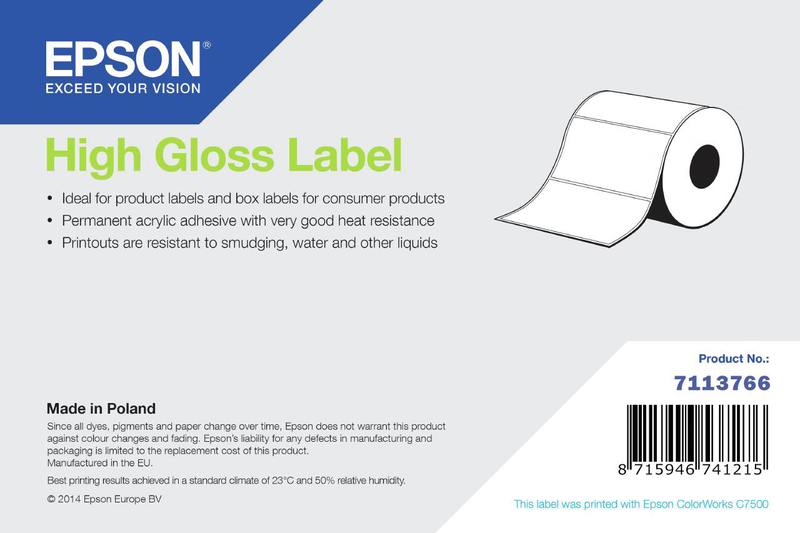 Epson high gloss continuous labels 102 mm x 60 m, white-null