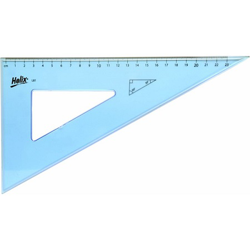 Helix 26cm 60 degree set square, , medium-null