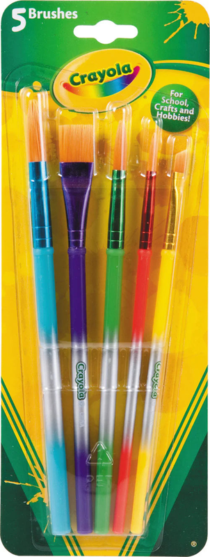 Crayola art & craft brushes 5 pack, , medium-null