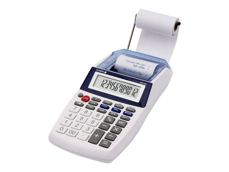Olympia cpd 425 / printing calculator / lcd / 12 digits / battery, ac adapter, , medium-null