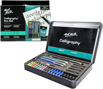 Mont marte mmca0003 signature calligraphy pen set (33 pieces), , medium