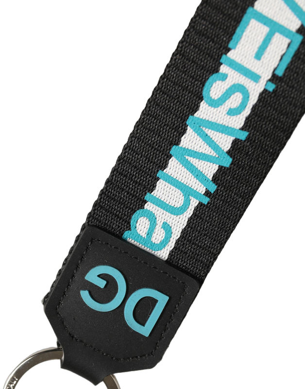 Multicolor logo polyester brass holder keychain keyring-null