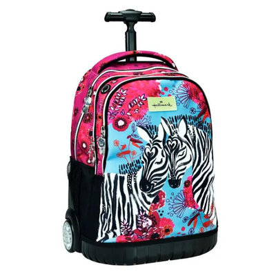Hallmark trolley backpack love zebra, , medium