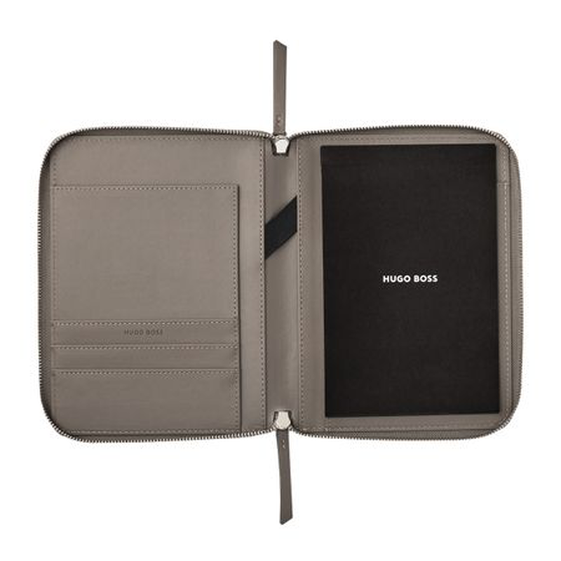 Hugo Boss conference folder zip a5 triga taupe-null