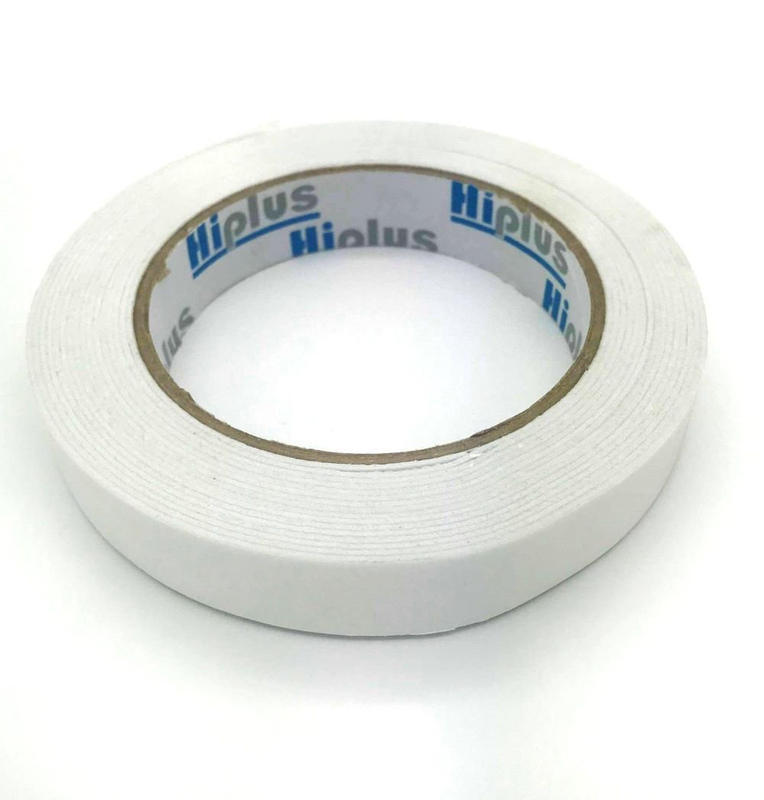 Hiplus double side foam tape - 1.0mm x18mm x 5m white, , medium image number null