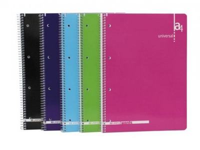 A5 - 80 sheets spiral note book "universal", , medium